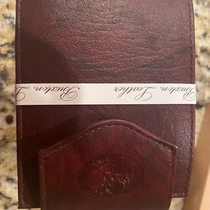 Buxton red leather wallet